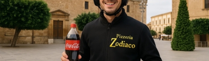 Pizza e bibita da asporto per 2 persone (domicilio +2,00)